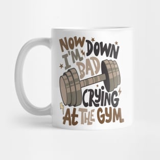 Down Bad Crying at the Gym Mug